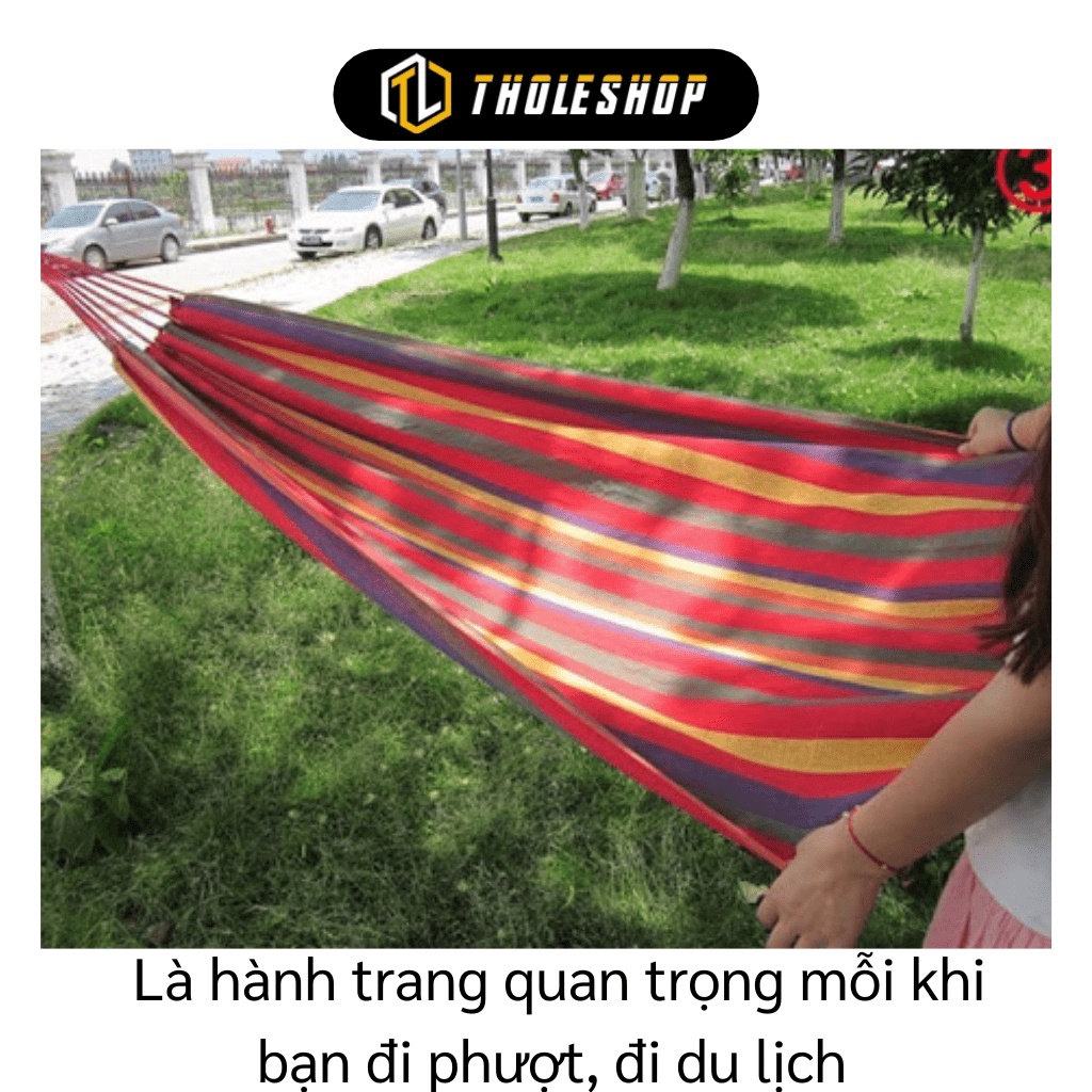 [SGD] Võng Du Lịch - Võng Ngoài Trời Dã Ngoại Nhiều Màu, Chịu Lực Lên Đến 120kg 5689