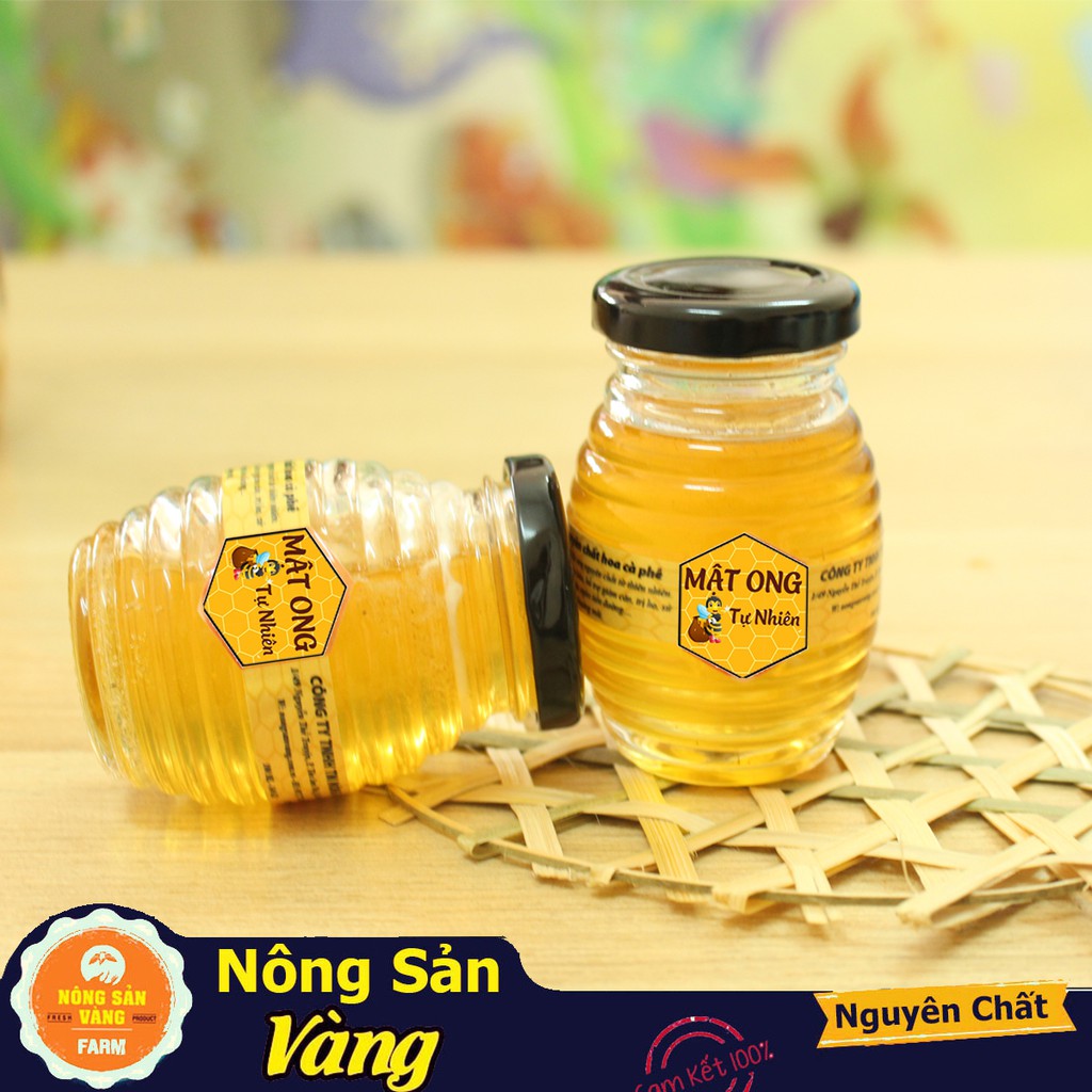 Mật Ong Hoa Cà Phê 350ml (490gr), Mật Ong Tự Nhiên Cao Cấp - Nông Sản Vàng