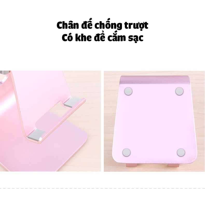 Giá đỡ điện thoại, máy tính bảng chất liệu kim loại phủ sơn tĩnh điện