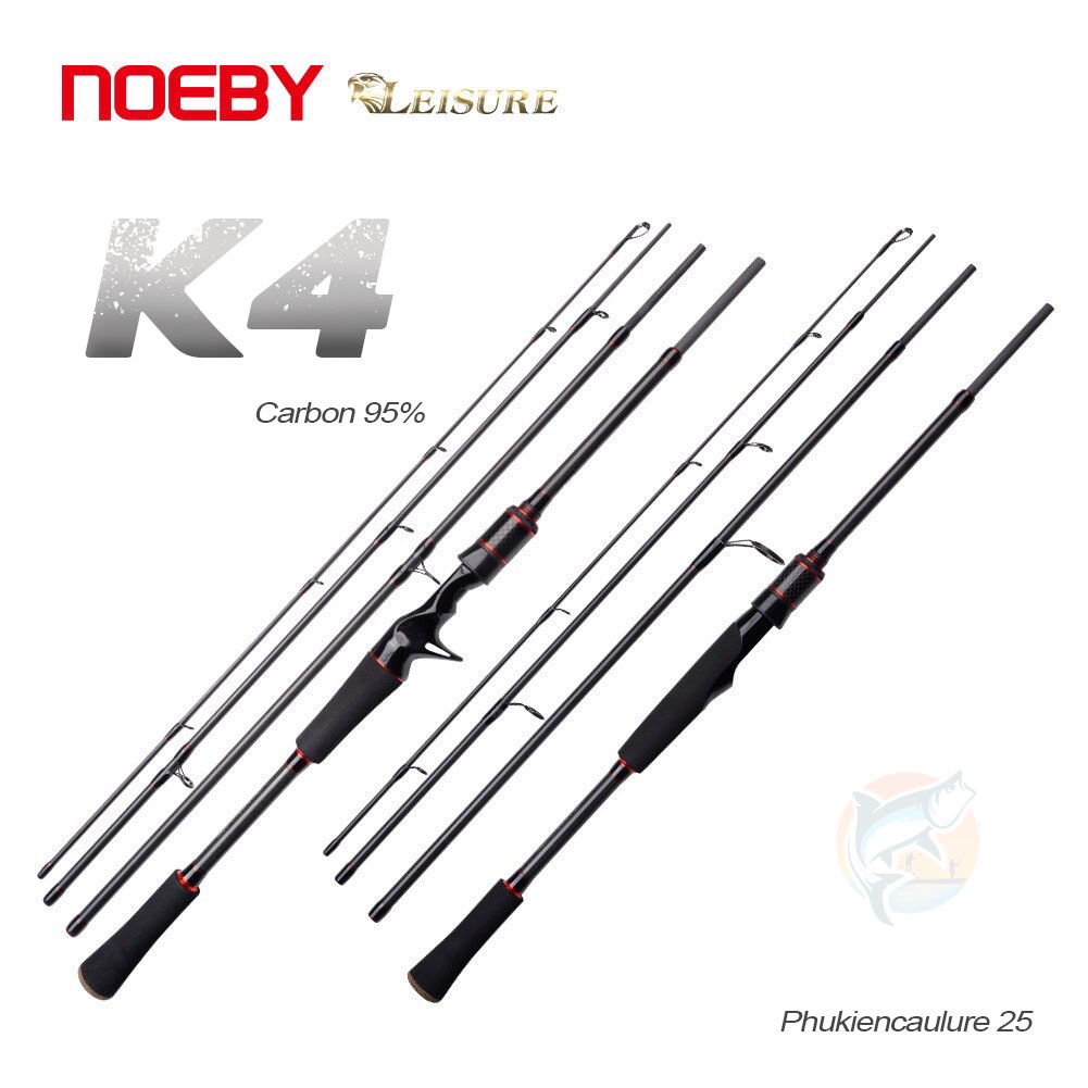 Cần câu lure 4 khúc NOEBY Leisure K4 cao cấp phukiencaulure 25