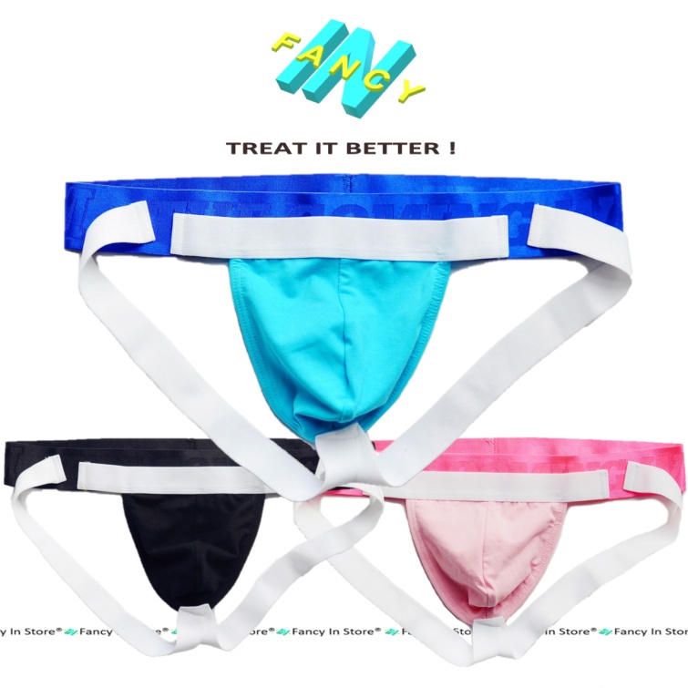 Quần Lót Nam Jockstrap DM Gợi Cảm, Sịp 2 Dây Sexy Phá Cách Cotton Thoáng Mát  Fancy In - jt008