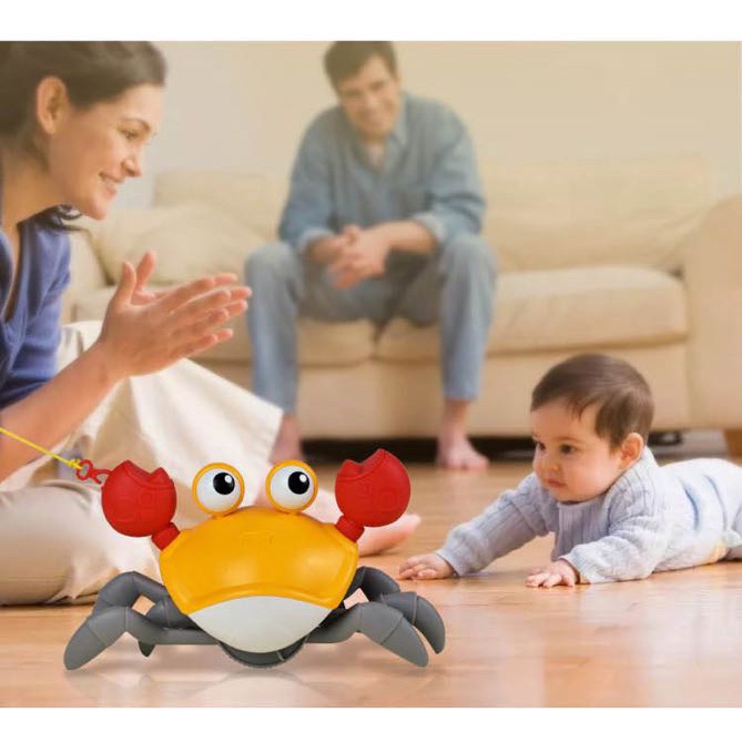 Đồ Chơi Hình Con Cua Lên Dây Cót Bằng Nhựa Cho Trẻ Em