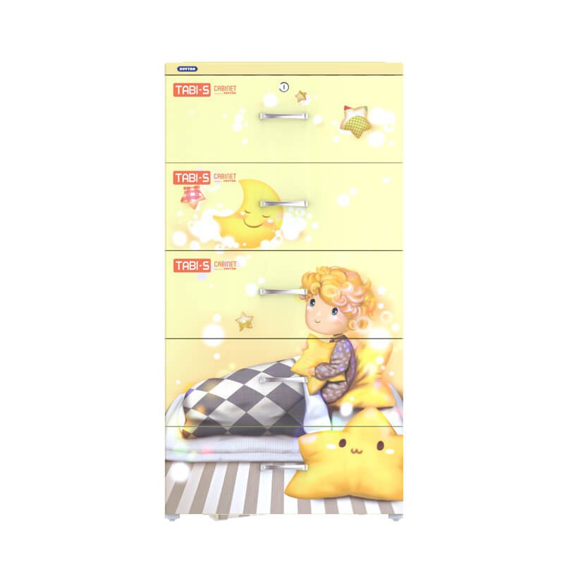 (Hà Nội) Tủ nhựa Duy Tân TabiS 5 Tầng Kem