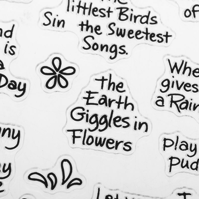 Tem Đóng Dấu Bằng Silicone Trong Suốt Cỡ Nhỏ Tiện Dụng