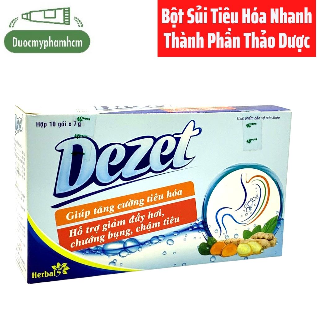 Bột Sủi Tăng Cường Tiêu Hóa Dezet- Thành Phần Từ Gừng và TInh Chất Nghệ