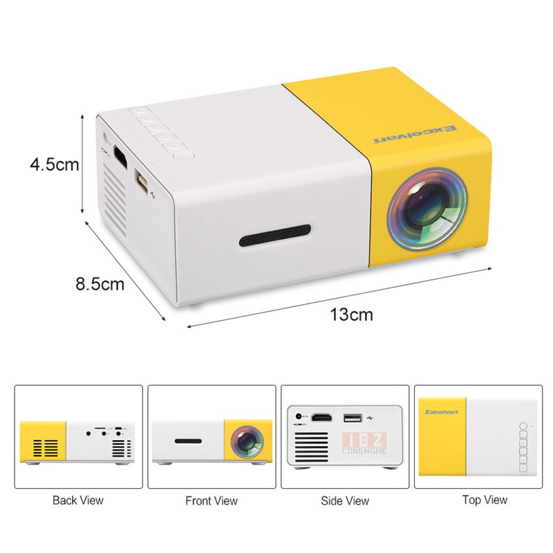 Máy chiếu mini YG300 Smart LED Projector