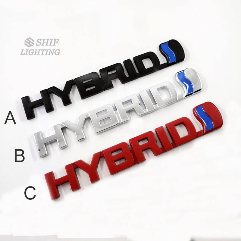 Miếng dán chữ Hybrid bằng kim loại trang trí xe hơi 4x4 độc đáo