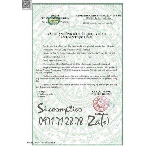 Tinh dầu Hoa Anh Thảo Evening Primrose Oil Blackmores 190 viên