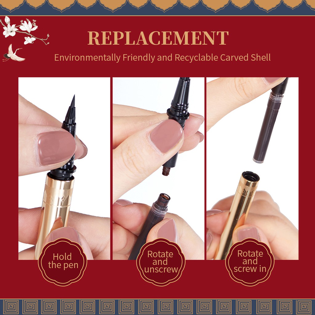 Bút Kẻ Mắt Dạng Lỏng ZEESEA Thiết Kế Vỏ Theo Phong Cách Trung Hoa Cổ Điển 0.6g | BigBuy360 - bigbuy360.vn