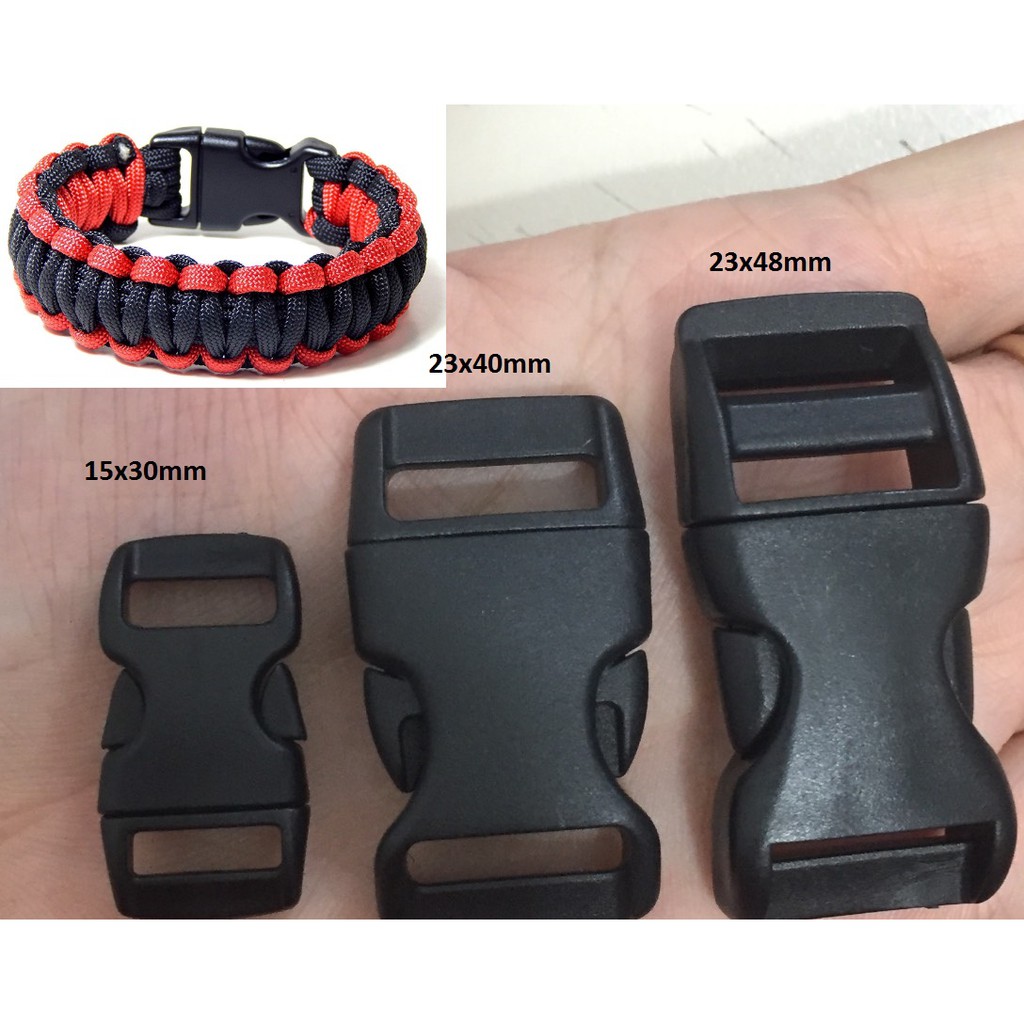 gói 5 khóa paracord cài vòng tay đủ size