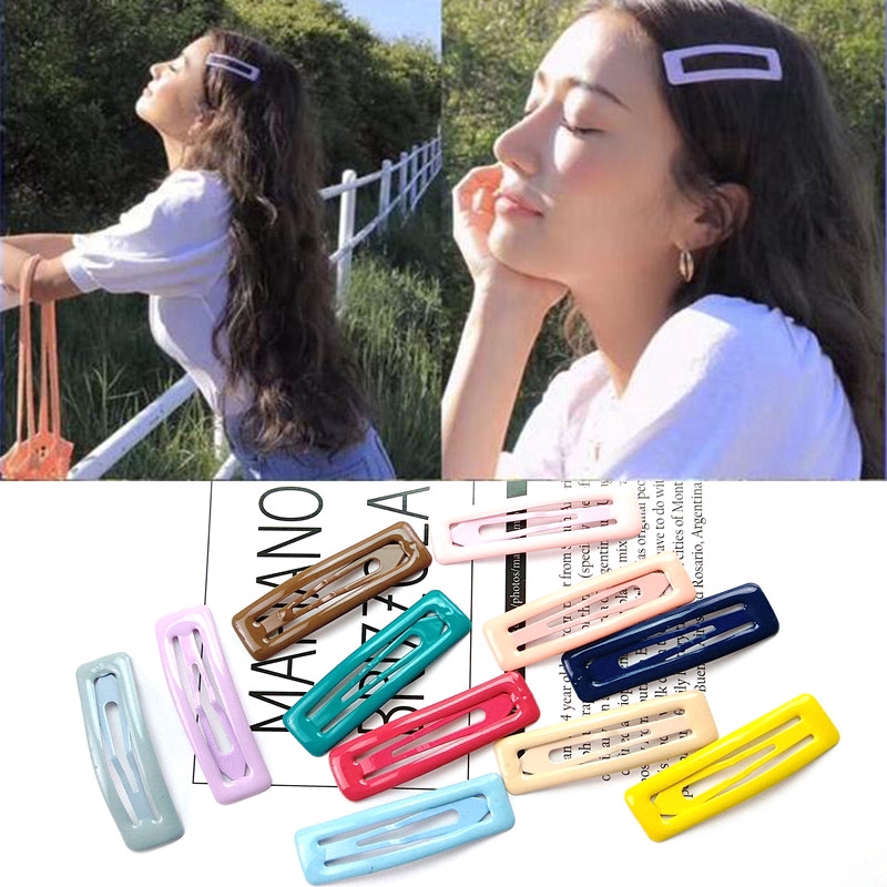Set 20 kẹp tóc hình vuông phong cách Hàn Quốc