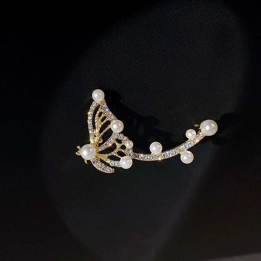 Khuyên Tai Hình Bướm Rỗng Thanh Lịch Phong Cách Hàn Quốc Cho Nữ|Khuyên Tai Dạng Kẹp Độc Đáo Thời Trang