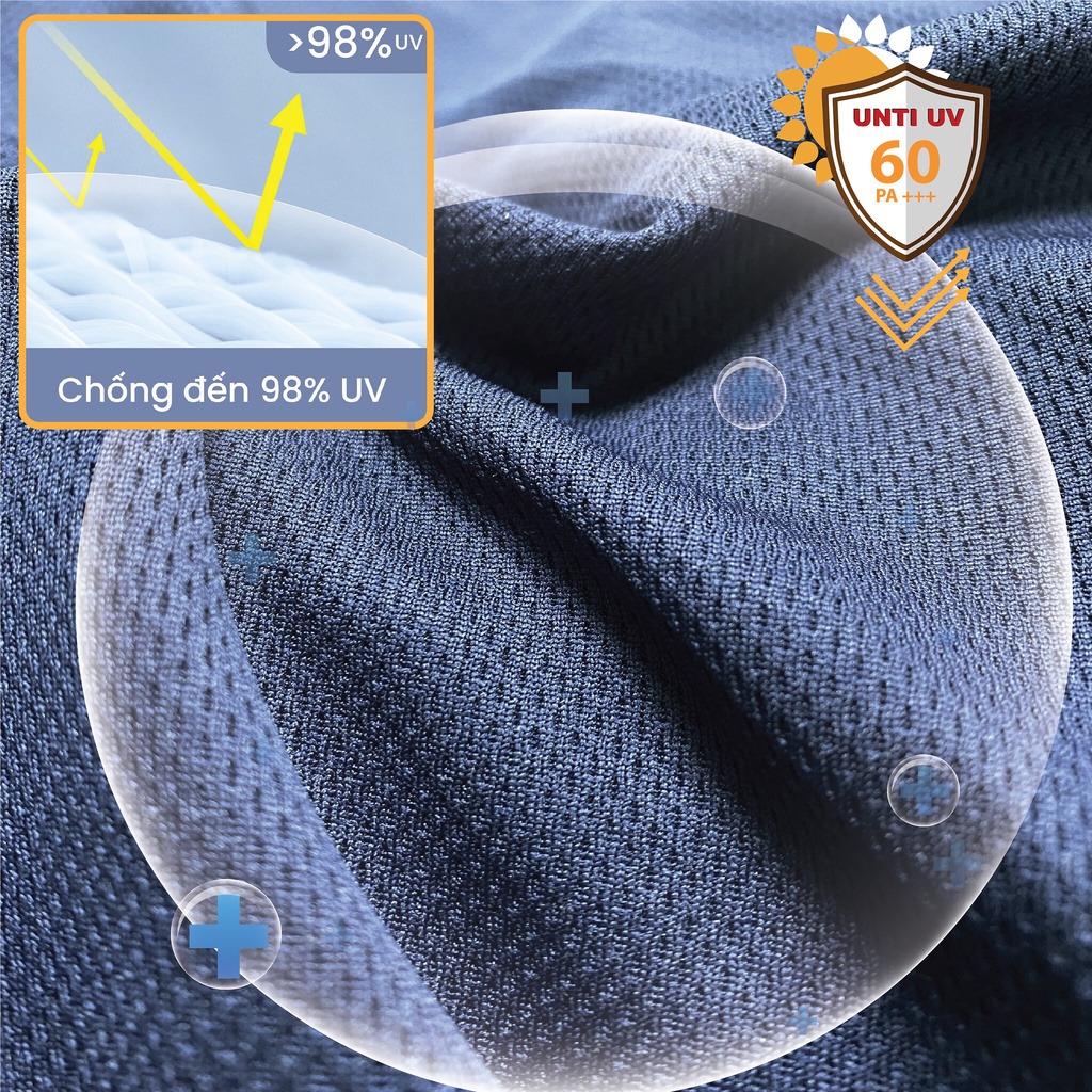 Áo chống nắng nam nữ GRAYHOMME Ultral Dry vải dày có lỗ thông hơi chống tia UV SUN001
