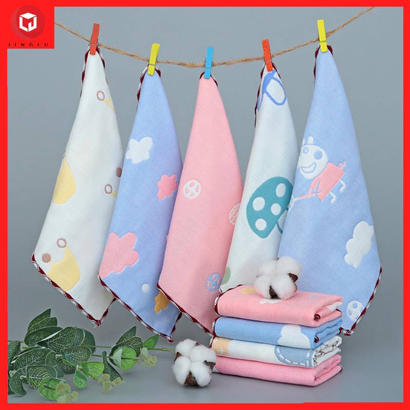 Khăn Em Bé 6 Lớp Vải Cotton 25x25cm