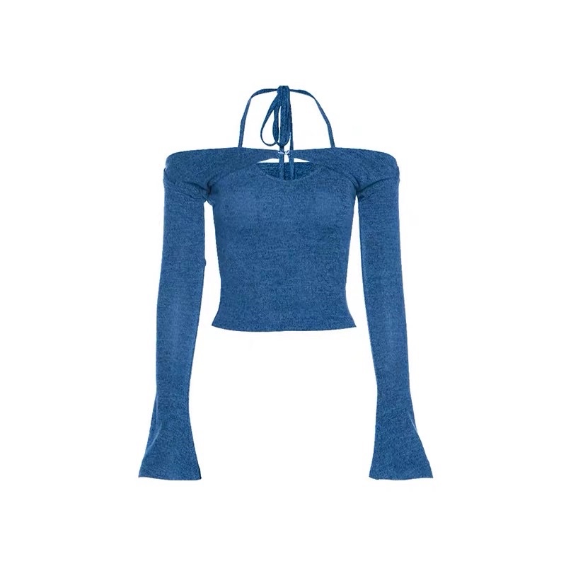 Gaeul store- set áo len yếm buộc & tay áo choàng kiểu tay xẻ điệu | BigBuy360 - bigbuy360.vn