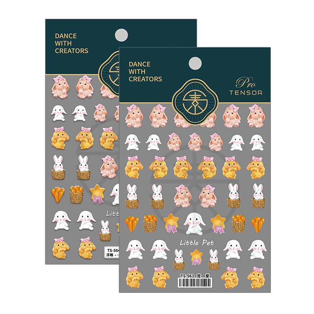 (Hàng Mới Về) Miếng Dán Trang Trí Móng Tay 5D Siêu Mỏng Diy