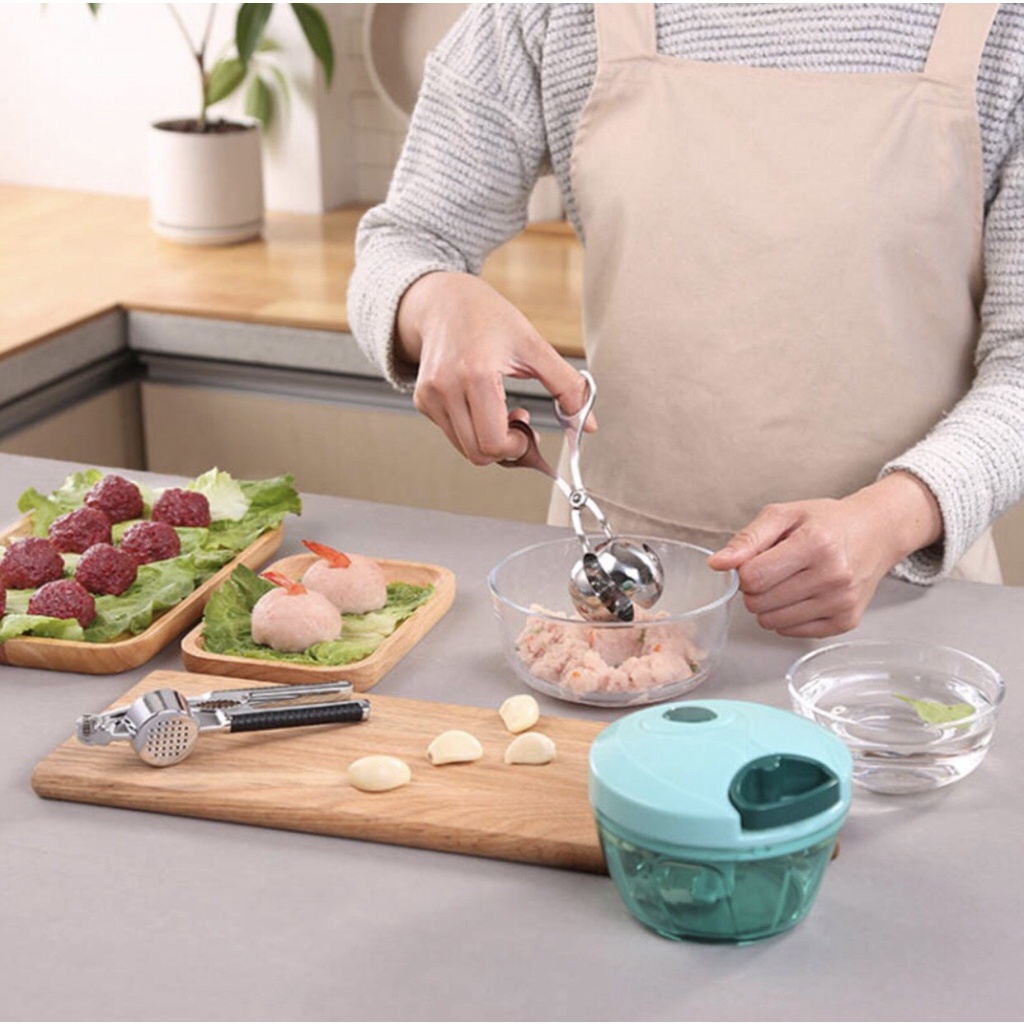 Dụng Cụ Làm Thịt Viên, Cá Viên Chất Liệu Inox 304 Kích Thước 3.5cm Dài 16cm