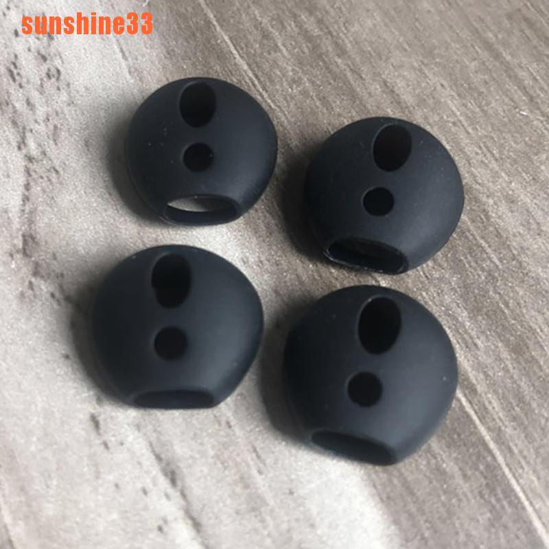 Set 2 Nút Tai Nghe Bằng Silicon Chống Trượt Cho Apple Airpods