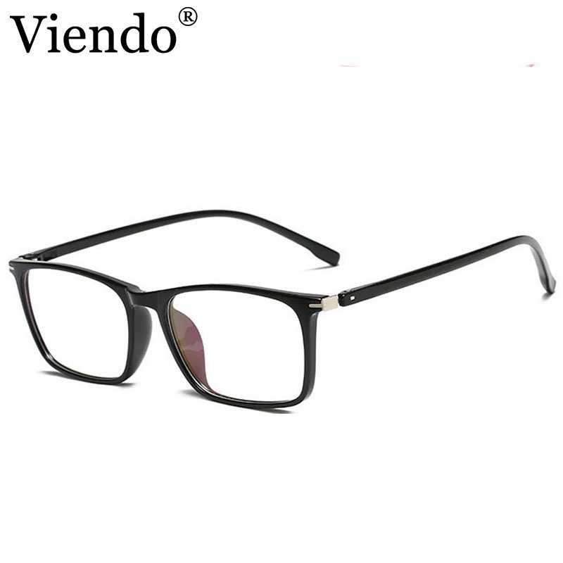 Gọng kính cận nhựa dẻo VIENDO mắt vuông chống ánh sáng xanh thời trang cho nam và nữ