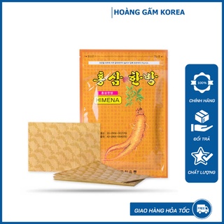 Combo 10 gói cao dán giảm đau vàng hồng sâm HIMENA HÀN QUỐC
