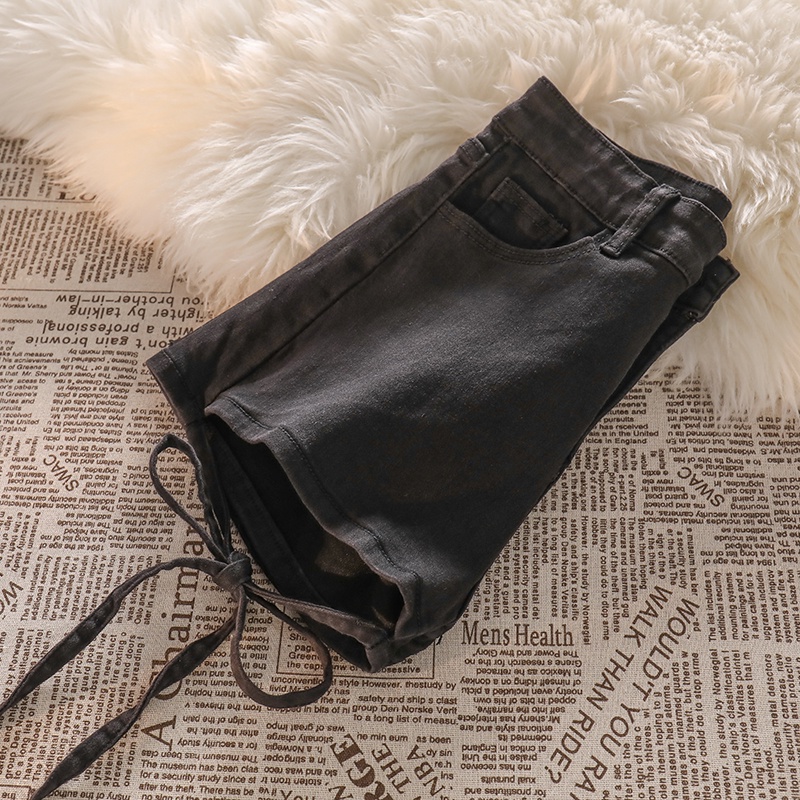 NUZIRO  Quần short jean  cột dây thời trang cho nữ