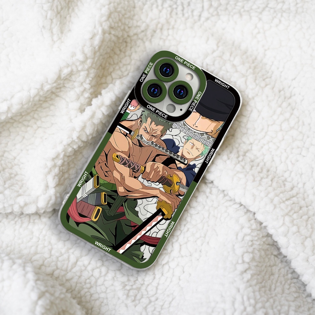 Ốp lưng iphone cạnh vuông Zoro 2 One Piece Wrightcase 6plus/7/8/8plus/x/xs/11/12/pro/max/plus/promax