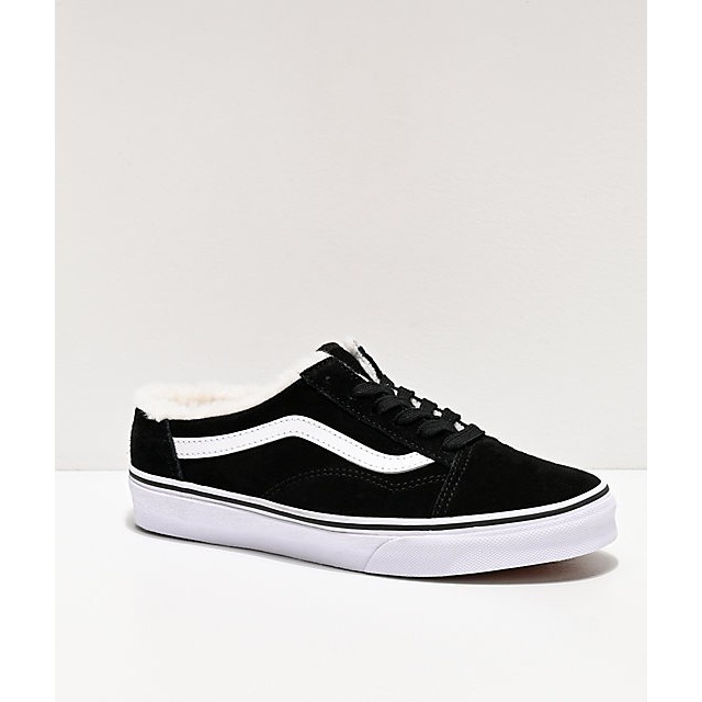 Giày Vans Chính Hãng Old Skool Mule Sherpa Black