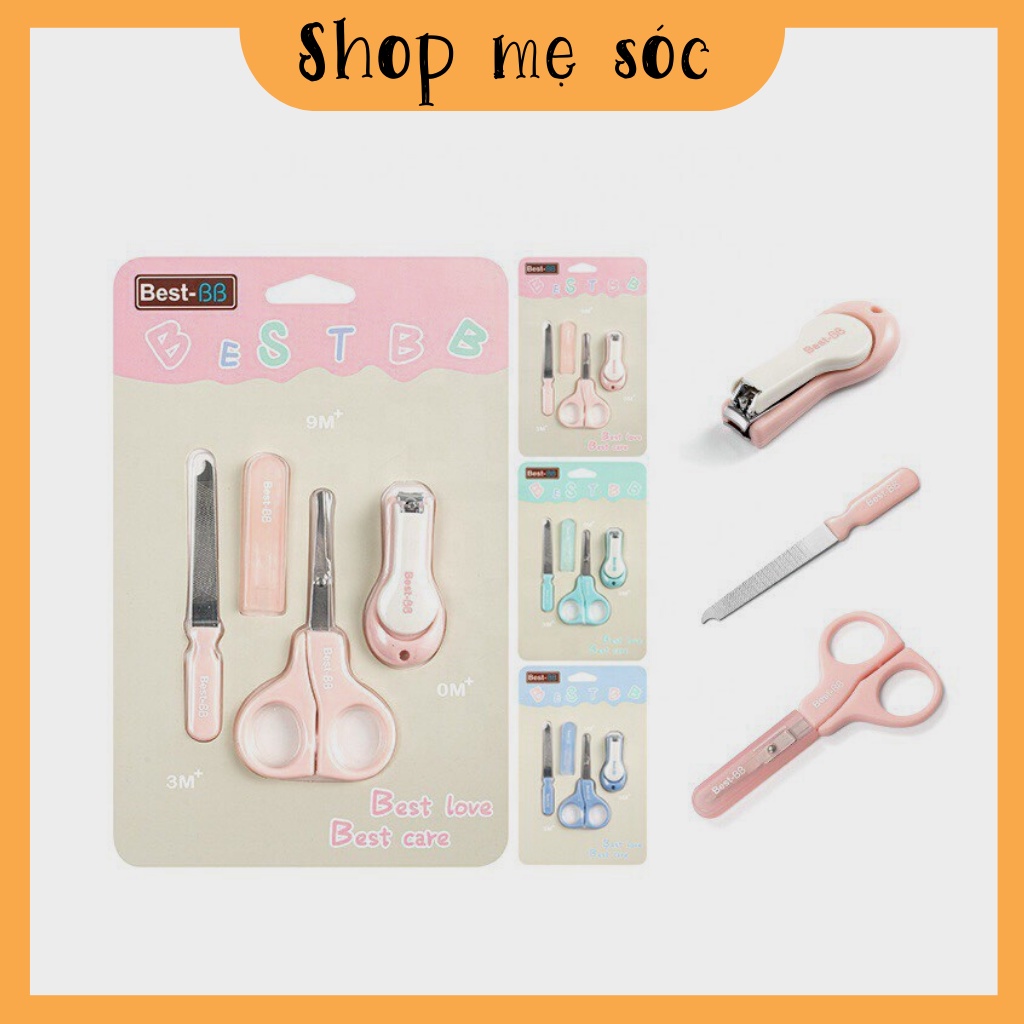 Vỉ bấm móng 3 chi tiết tiện dụng cho bé -Bộ cắt móng tay cho bé sơ sinh Best BB mesocshop