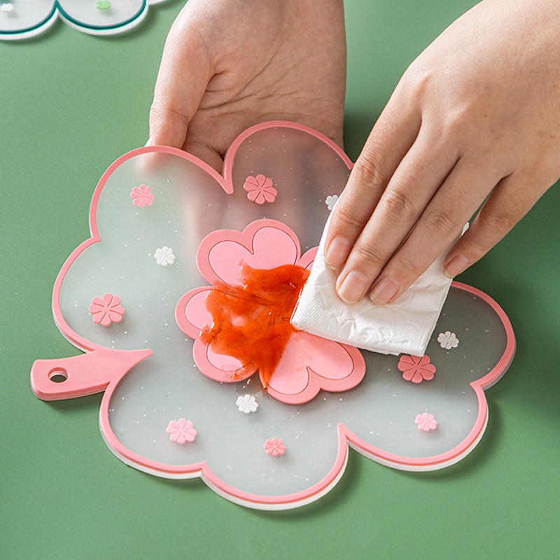 Tấm Lót Ly Cách Nhiệt Hình Hoa Anh Đào Dễ Thương