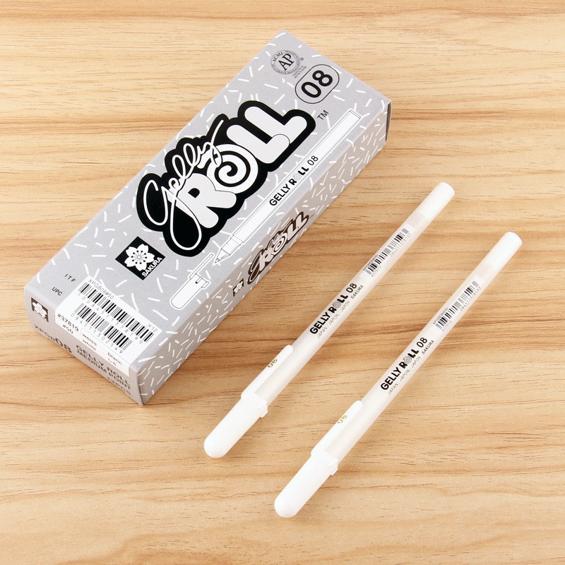 Bút gel trắng, nhũ Gelly Roll Sakura Nhật Bản - Lalunavn A28