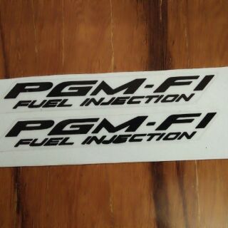 Bộ tem chữ PGM FI màu đen