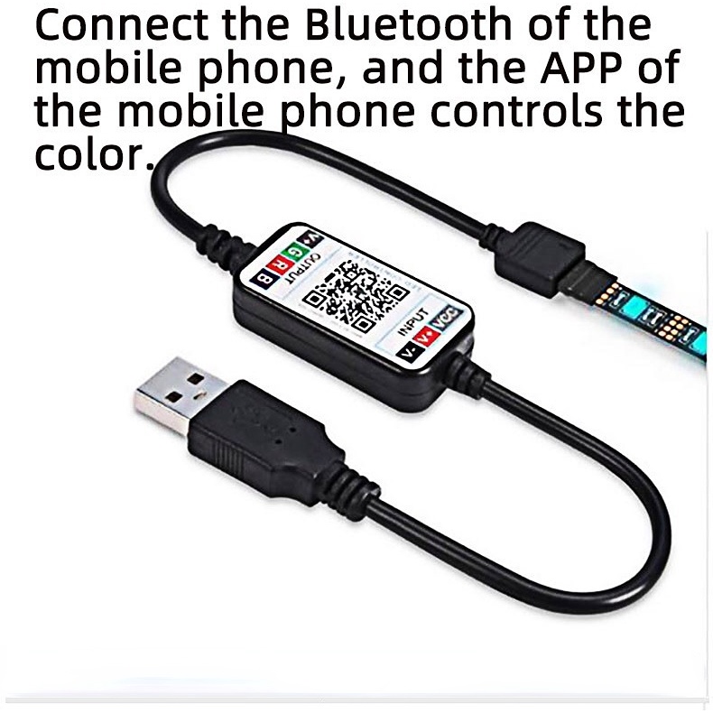 Bộ Dây Đèn LED 5050 RGB 5V IP65 IP20 Bluetooth Điều Khiển Bằng APP Chuyên Dụng