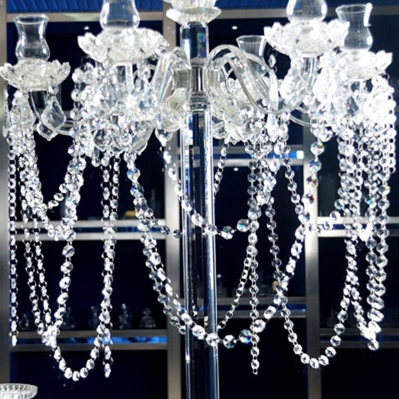 Dây Treo Hạt Pha Lê Trong Suốt Trang Trí Tiệc Cưới DIY