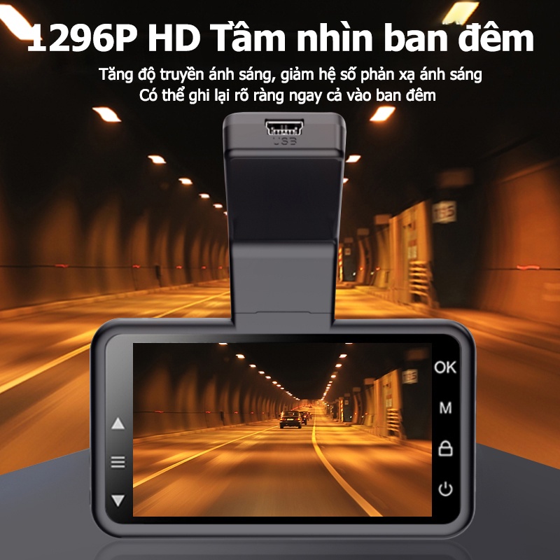 Camera Hành Trình AmazeFan Dash Cam 1296P Giám Sát Theo Thời Gian Thực | BigBuy360 - bigbuy360.vn