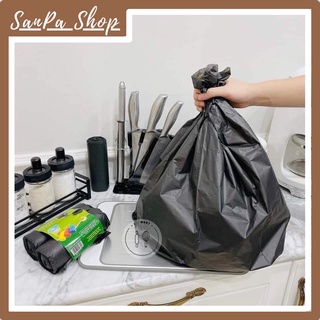 Combo 3 cuộn túi nilon đen đựng rác tự phân hủy - SanPa Shop