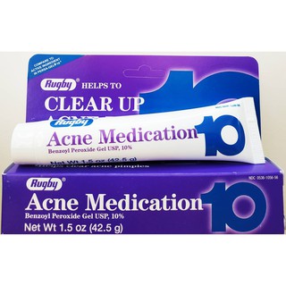 KEM LOẠI BỎ MỤN RUGBY ACNE MEDICATION GEL BENZOYL PEROXIDE 10%