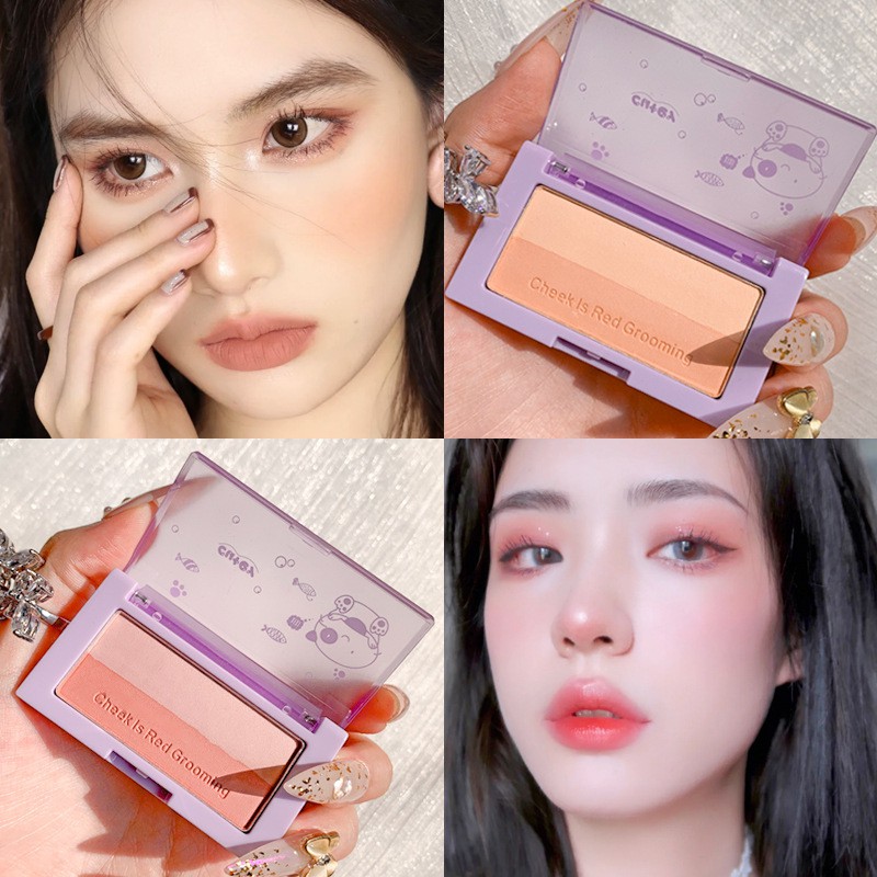 (Hàng Mới Về) Phấn Má Hồng XIXI Hai Tông Màu Trang Điểm Tự Nhiên má hồng mĩ phẩm nội địa trung | BigBuy360 - bigbuy360.vn