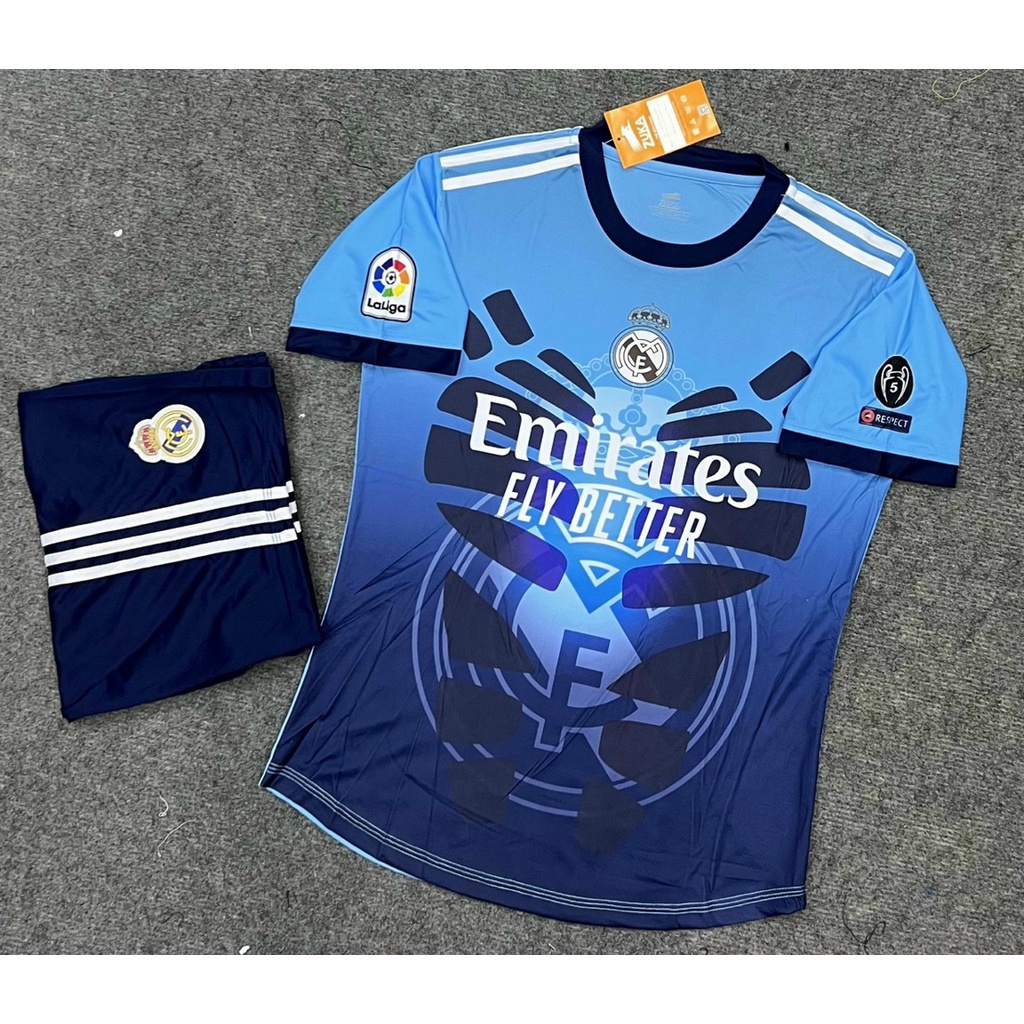 Bộ quần áo bóng đá câu lạc bộ Real Madrid - Áo bóng đá CLB giải Laliga - Bộ đồ bóng đá đẹp