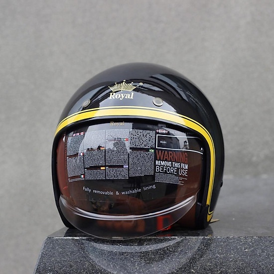 [Chính hãng] Nón bảo hiểm kính âm Royal M139 V10 đen (tặng balo rút)