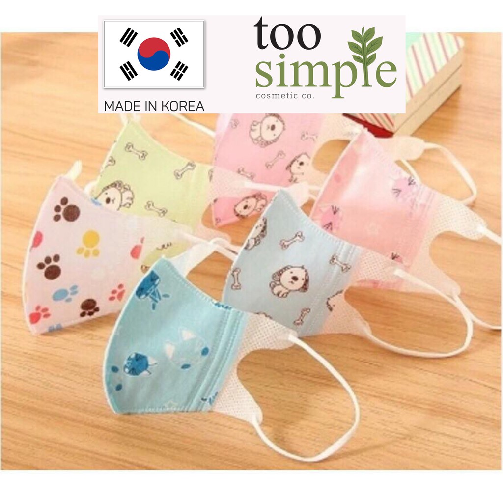 [TooSimple] Khẩu trang trẻ em 3D (hàng đẹp) cho bé 0-10 tuổi