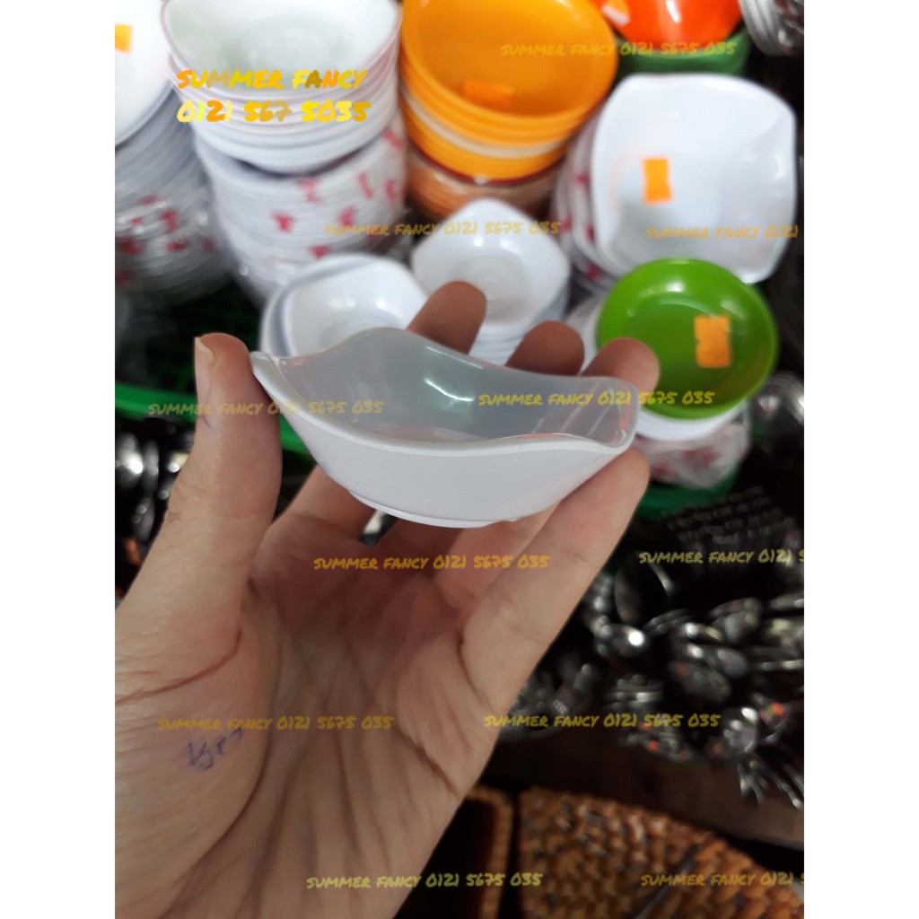 Dĩa tương nhỏ 6.3 x 1.7cm nhựa melamine chén chấm gia vị sốt Chén muối tiêu - Small Ketchup melamine Cup F-CV00