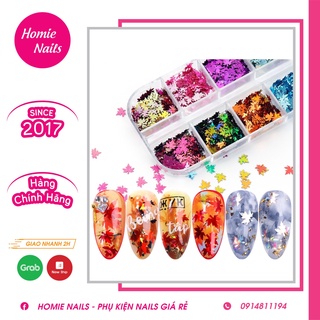 SET TRANG TRÍ ẨN GEL LÁ GIẤY - SET 12 MÀU