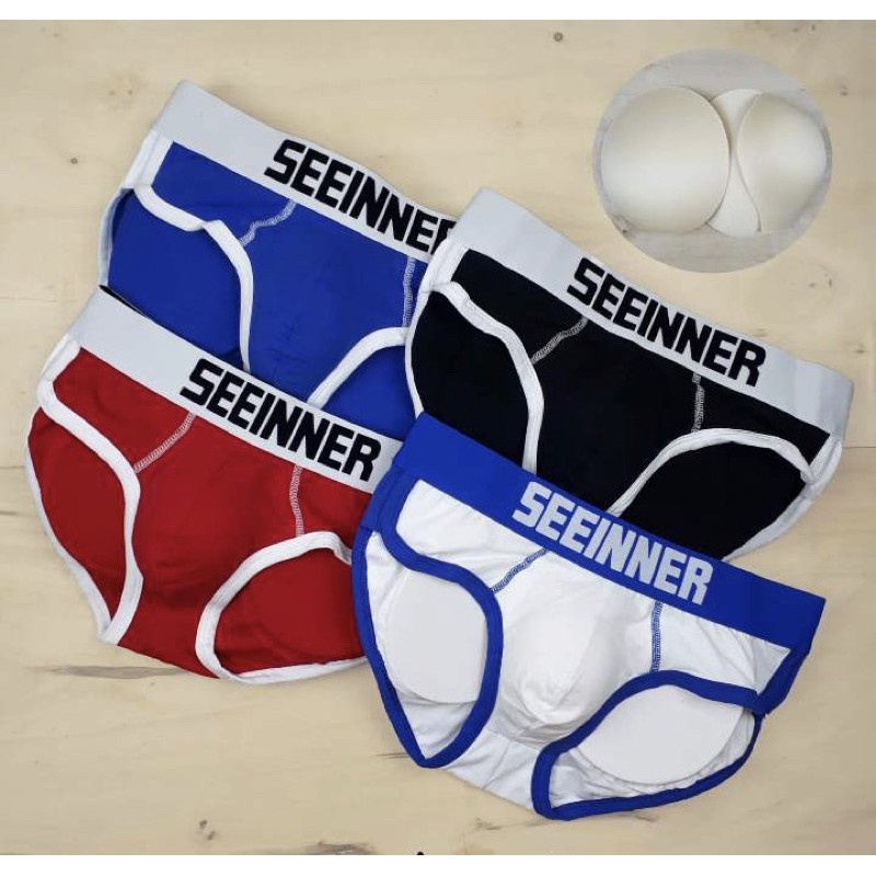 Quần độn nam 2in1 độn mông và ciu - hàng chính hãng SEEINNER nhập khẩu - Sịp lót đùi boxer, tam giác độn mông và cu