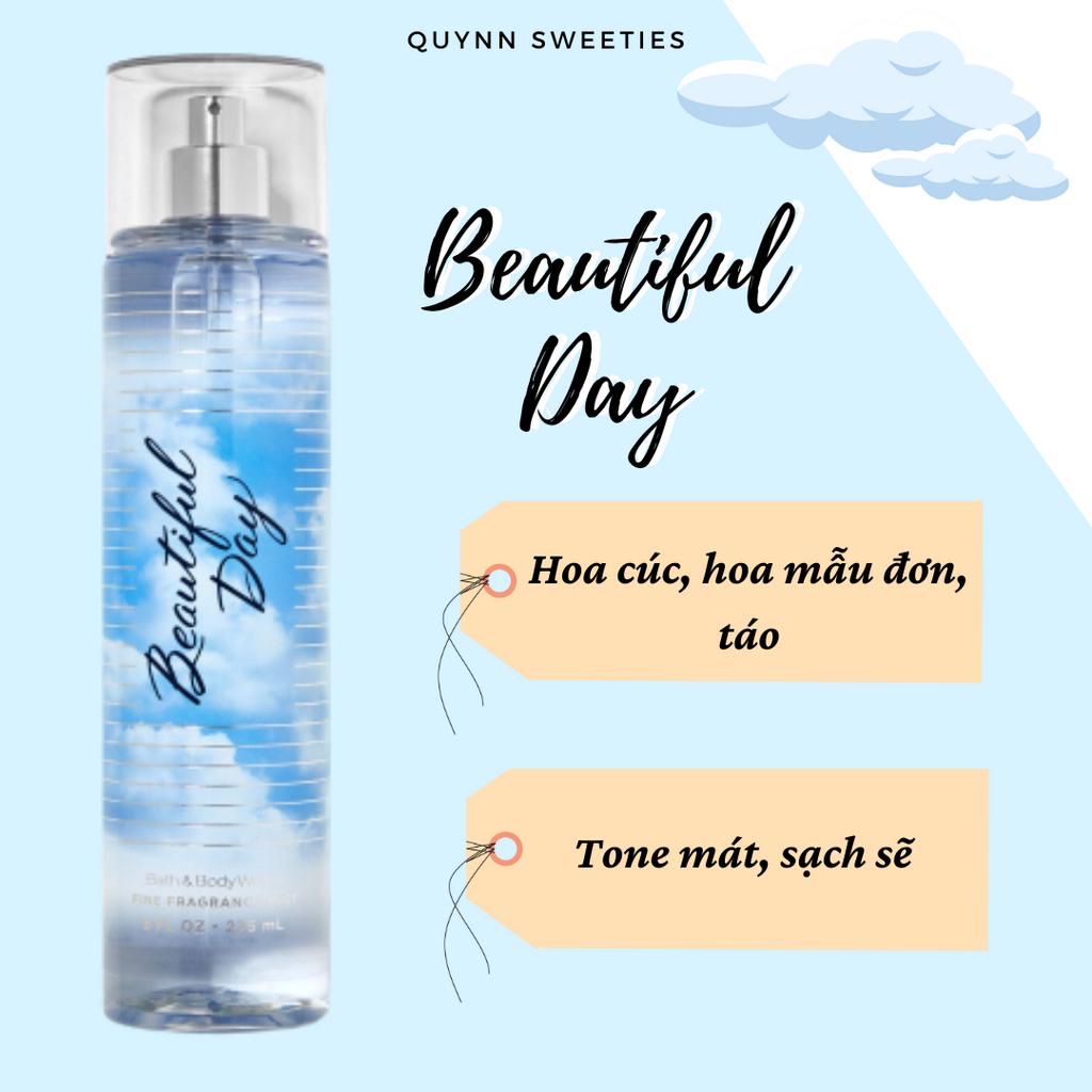 BILL MỸ- Xịt thơm body mist của Bath and body works- Beautiful Day