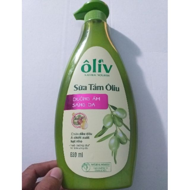 Sữa Tắm Ôliv Dưỡng Ẩm Sáng Da Hương Oliu 650ml