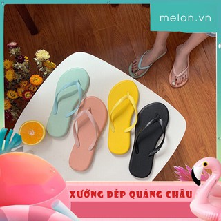 Dép xỏ ngón đi biển màu basic đơn giản