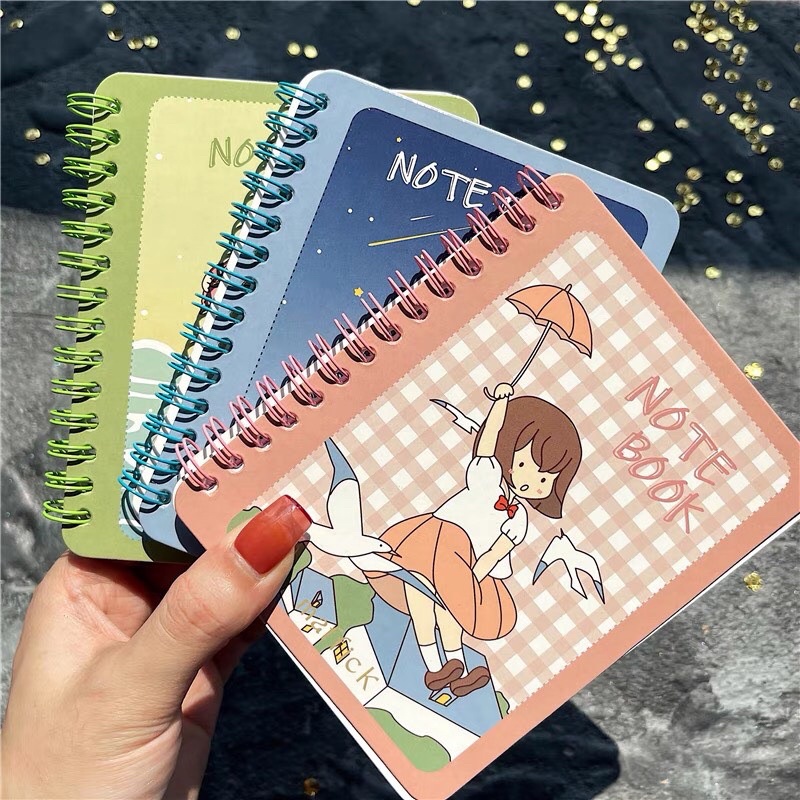 Bảng phấn mắt nhật ký 6 màu MAFFICK notebook Girl Diary Six Color Eyeshadow Plate xinh xắn hot trend hot tiktok