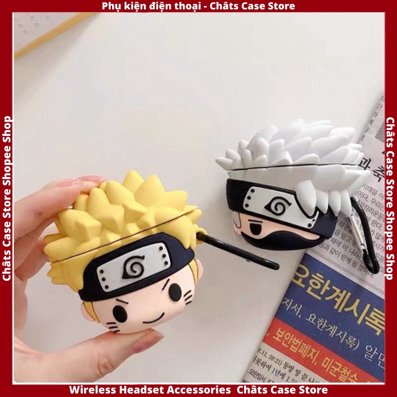 Case Ap 1/2 & Pro 🔥 Freeship 🔥 VỎ BỌC MODEL CASE  NARUTO VÀ KAKASHI - Case Cho Tai Nghe Không Dây (Bluetooth)