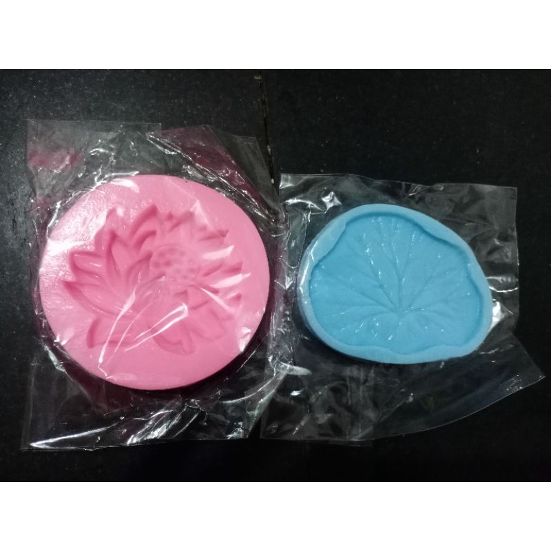 Set khuôn silicon hoa sen + lá sen