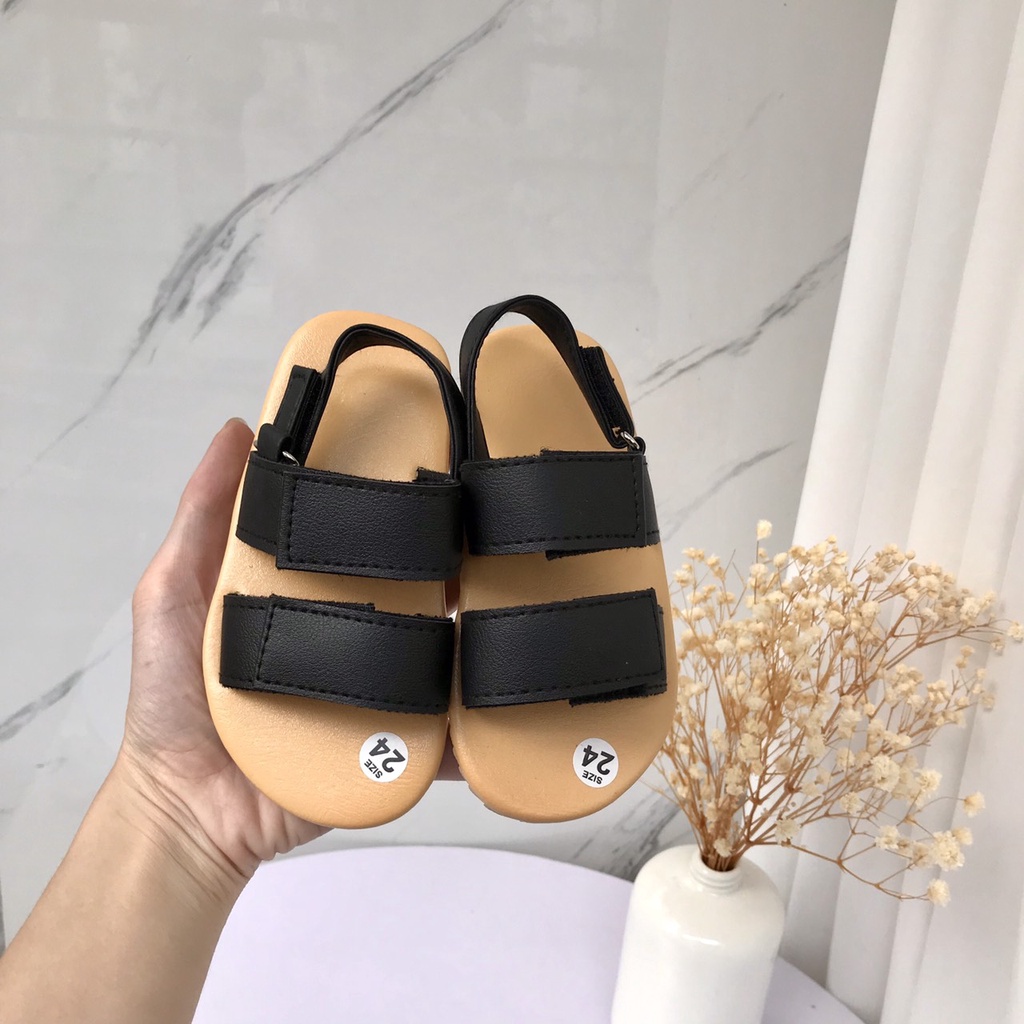 Sẵn Dép Sandal Dép Quai Hậu Quai Ngang Dính Hàn Quốc Cho Bé Trai Bé Gái K106